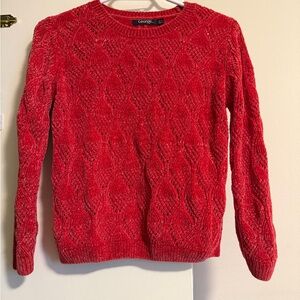 George Women's Vibrant Red Knit Sweater